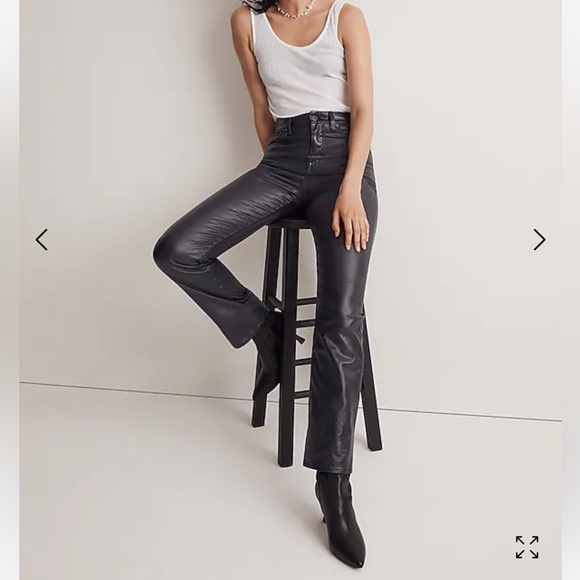 NWT Madewell The '90s Straight Jean inMidnight Blue Foil pants size 25 - Picture 1 of 7